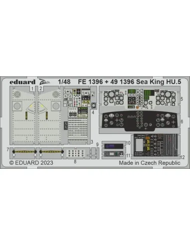 Sea King HU.5 1/48 AIRFIX, 1/48 - Eduard Accessories FE1396