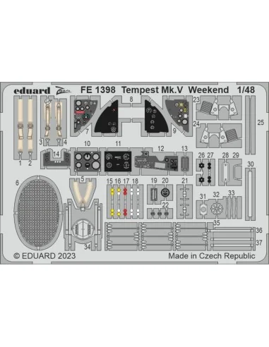 Tempest Mk.V Weekend 1/48 EDUARD, 1/48 - Eduard Accessories FE1398