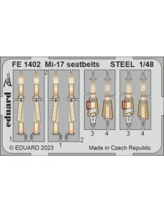 Mi-17 seatbelts STEEL, 1/48 - Eduard Accessories FE1402