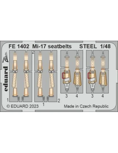 Mi-17 seatbelts STEEL, 1/48 - Eduard Accessories FE1402