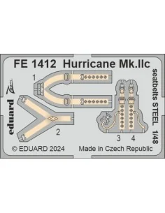 Hurricane Mk.IIc seatbelts STEEL, 1/48 - Eduard Accessories FE1412