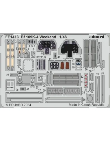 Bf 109K-4 Weekend, 1/48 - Eduard Accessories FE1413
