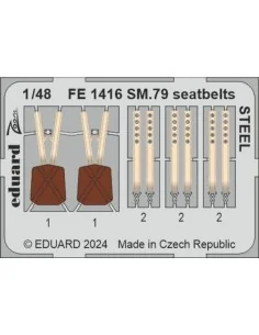 SM.79 seatbelts STEEL 1/48 EDUARD, 1/48 - Eduard Accessories FE1416