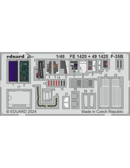 F-35B 1/48 TAMIYA, 1/48 - Eduard Accessories FE1420