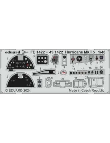 Hurricane Mk.IIb 1/48 ARMA HOBBY, 1/48 - Eduard Accessories FE1422