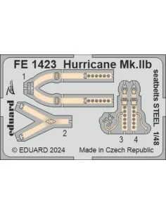 Hurricane Mk.IIb seatbelts STEEL 1/48 ARMA HOBBY, 1/48 - Eduard Acc...