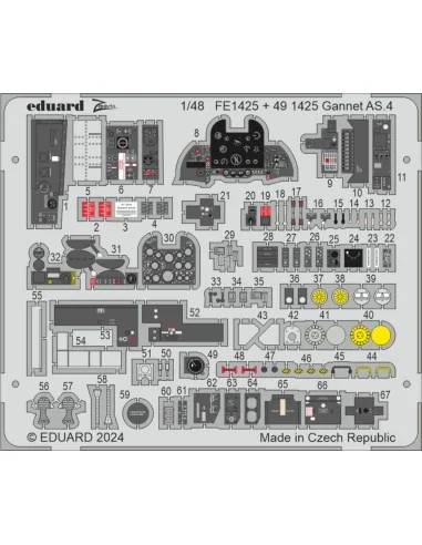 [NO_DESC] Gannet AS.4 1/48 AIRFIX, 1/48 - Eduard Accessories FE1425