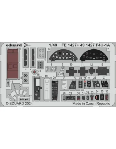 [NO_DESC] F4U-1A 1/48 MAGIC FACTORY, 1/48 - Eduard Accessories FE1427
