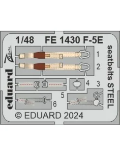 F-5E seatbelts STEEL 1/48 AFV CLUB / EDUARD, 1/48 - Eduard Accessor...