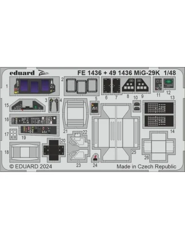 [NO_DESC] MiG-29K 1/48 HOBBY BOSS, 1/48 - Eduard Accessories FE1436