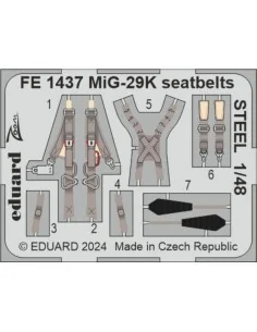 MiG-29K seatbelts STEEL 1/48 HOBBY BOSS, 1/48 - Eduard Accessories ...