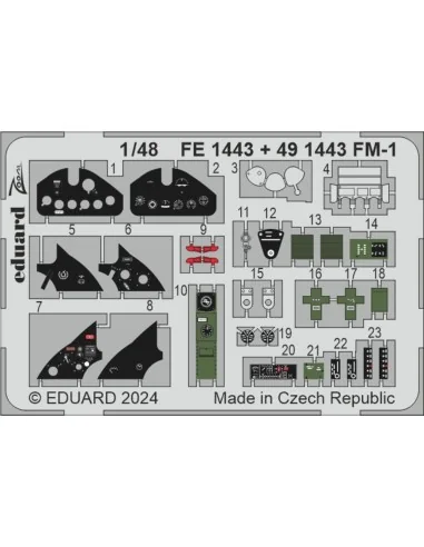 [NO_DESC] FM-1 TAMIYA, 1/48 - Eduard Accessories FE1443