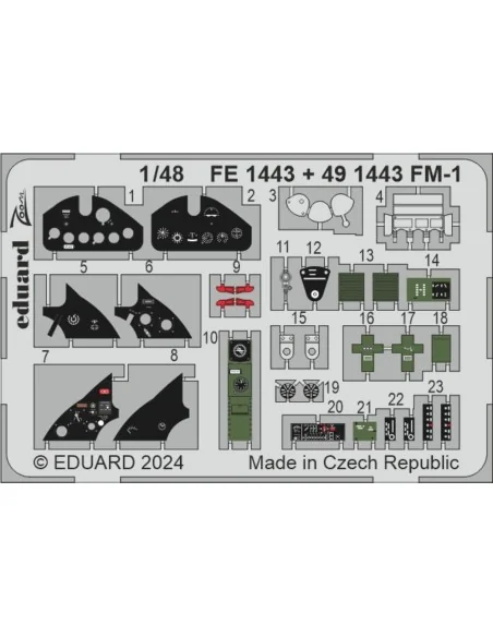 FM-1 TAMIYA, 1/48 - Eduard Accessories FE1443
