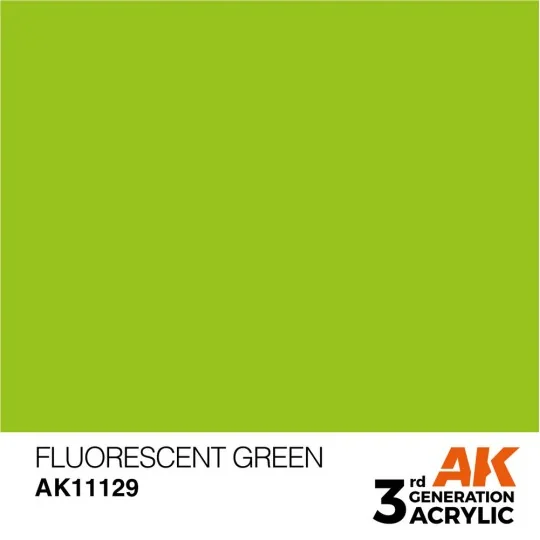 Fluorescent Green 17ml - AK Interactive AK11129 Fluorescent Green 17ml - AK Interactive AK11129
