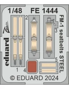 FM-1 seatbelts STEEL TAMIYA, 1/48 - Eduard Accessories FE1444