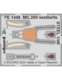 MC.200 seatbelts STEEL ITALERI, 1/48 - Eduard Accessories FE1448