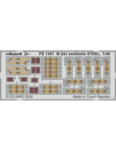 [NO_DESC] B-24J seatbelts STEEL HOBBY BOSS, 1/48 - Eduard Accessori...
