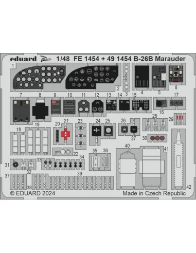 B-26B Marauder ICM, 1/48 - Eduard Accessories FE1454