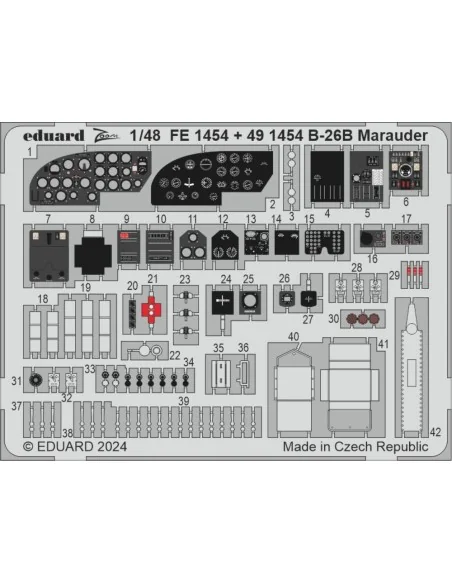 B-26B Marauder ICM, 1/48 - Eduard Accessories FE1454