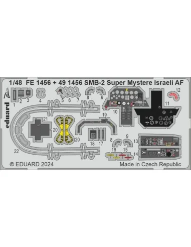 SMB-2 Super Mystere Israeli AF, 1/48 - Eduard Accessories FE1456