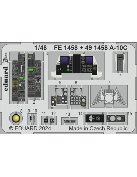 A-10C, 1/48 - Eduard Accessories FE1458
