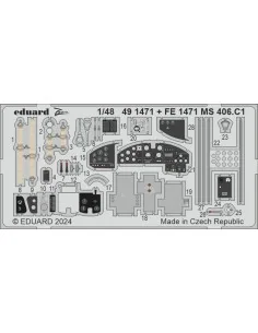 MS 406.C1, 1/48 - Eduard Accessories FE1471
