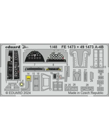 [NO_DESC] A-4B, 1/48 - Eduard Accessories FE1473