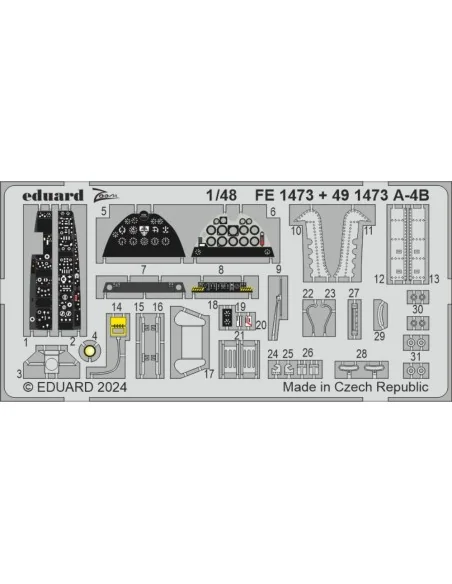 A-4B, 1/48 - Eduard Accessories FE1473