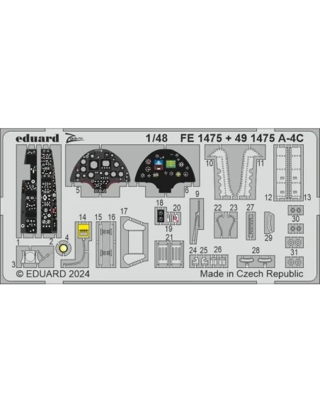 A-4C, 1/48 - Eduard Accessories FE1475