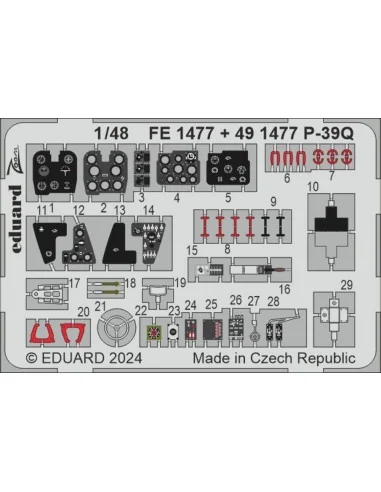 P-39Q ARMA HOBBY, 1/48 - Eduard Accessories FE1477