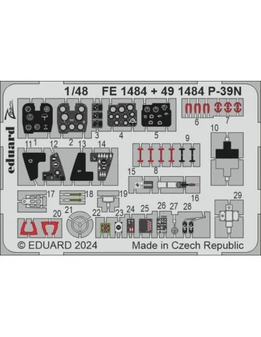 P-39N, 1/48 - Eduard Accessories FE1484