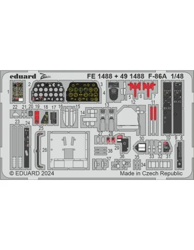 F-86A CLEAR PROP, 1/48 - Eduard Accessories FE1488