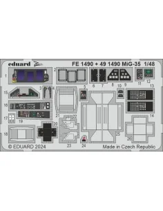 MiG-35 HOBBY BOSS, 1/48 - Eduard Accessories FE1490