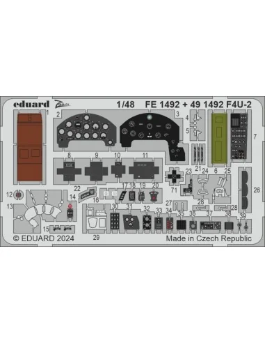 F4U-2 HOBBY BOSS, 1/48 - Eduard Accessories FE1492