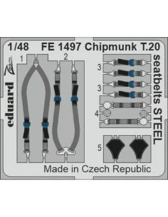 [NO_DESC] Chipmunk T.20 seatbelts STEEL AIRFIX, 1/48 - Eduard Acces...