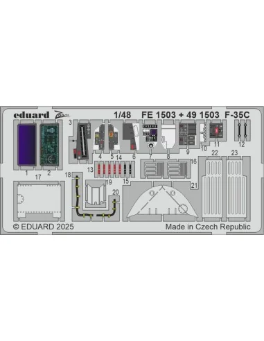 [NO_DESC] F-35C TAMIYA, 1/48 - Eduard Accessories FE1503