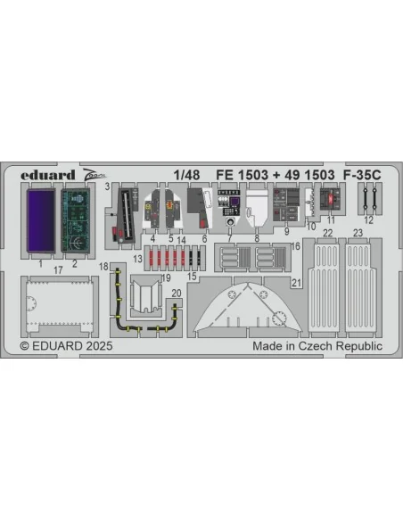 F-35C TAMIYA, 1/48 - Eduard Accessories FE1503