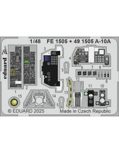 A-10A GREAT WALL HOBBY, 1/48 - Eduard Accessories FE1505