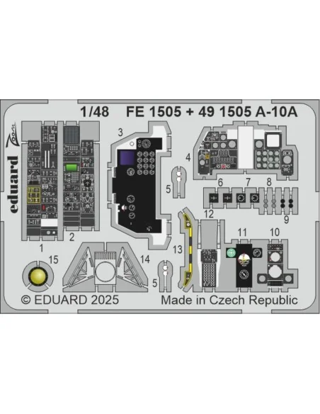 A-10A GREAT WALL HOBBY, 1/48 - Eduard Accessories FE1505