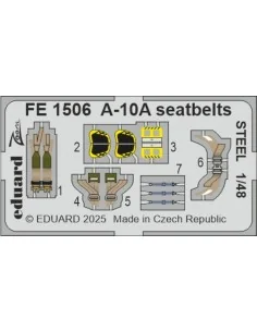 A-10A seatbelts STEEL GREAT WALL HOBBY, 1/48 - Eduard Accessories F...