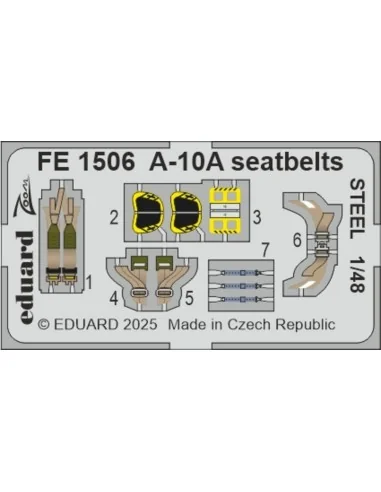 A-10A seatbelts STEEL GREAT WALL HOBBY, 1/48 - Eduard Accessories F...