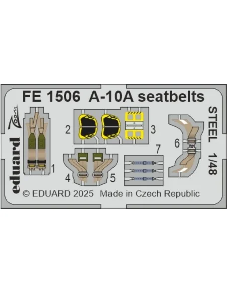 A-10A seatbelts STEEL GREAT WALL HOBBY, 1/48 - Eduard Accessories F...