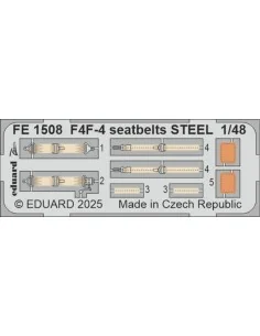 F4F-4 seatbelts STEEL ACADEMY, 1/48 - Eduard Accessories FE1508