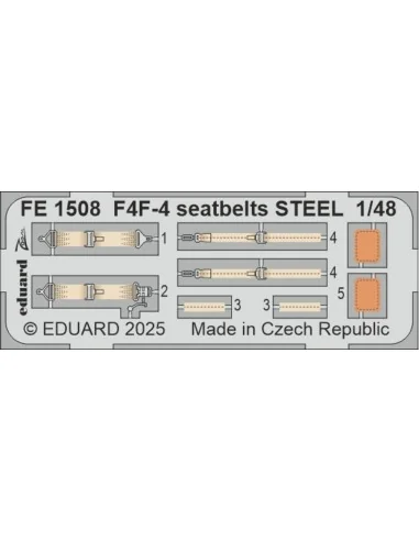 F4F-4 seatbelts STEEL ACADEMY, 1/48 - Eduard Accessories FE1508