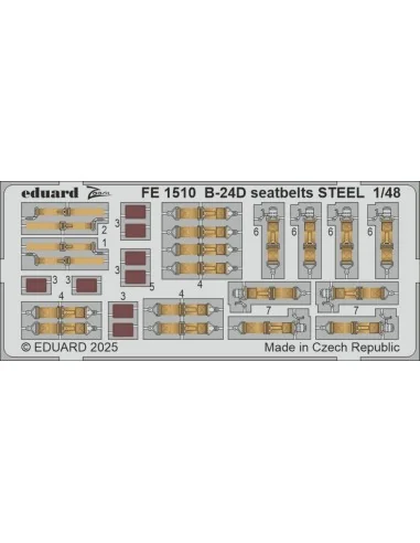 [NO_DESC] B-24D seatbelts STEEL HOBBY BOSS, 1/48 - Eduard Accessori...