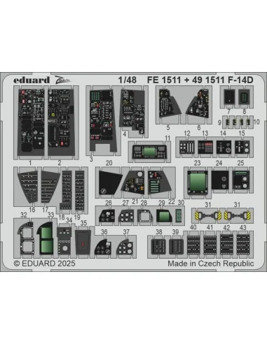 F-14D GREAT WALL HOBBY, 1/48 - Eduard Accessories FE1511