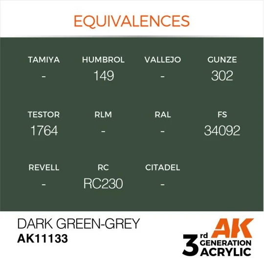 Dark Green-Grey 17ml - AK Interactive AK11133