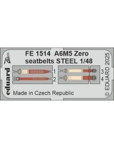 A6M5 Zero seatbelts STEEL FINE MOLDS, 1/48 - Eduard Accessories FE1514
