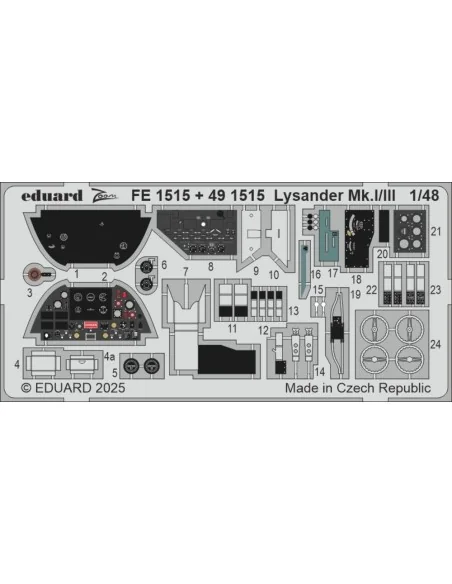Lysander Mk.I/III AIRFIX, 1/48 - Eduard Accessories FE1515