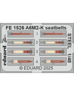 A6M2-K seatbelts STEEL EDUARD, 1/48 - Eduard Accessories FE1526